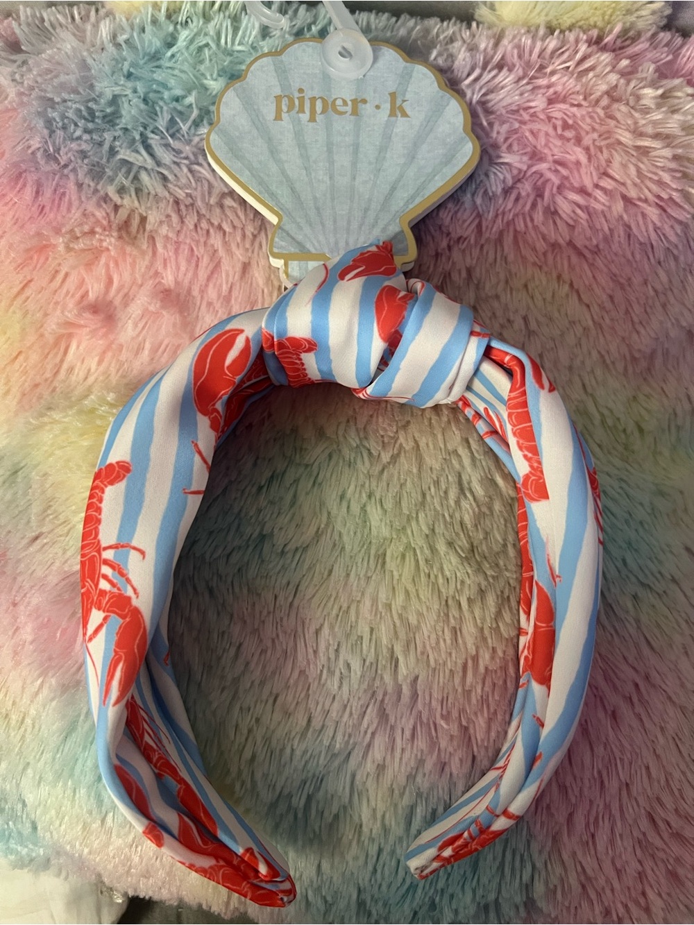 Piper K lobster headband NWT